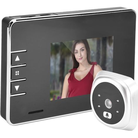 ,Sonnette vidéo intelligente écran LCD TFT 3 pouces caméra de Vision nocturne infrarouge grand Angle 120 ° pour la sécurité à domicile (1/5)