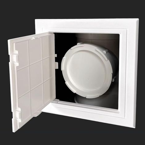 Panneau d'accès amovible Un petit blanc adapté aux tuyaux de (1/5)