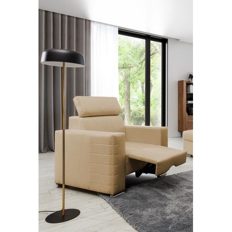 Sessel Fernsehsessel CANTON in Stoff Liverpool Beige (1/3)