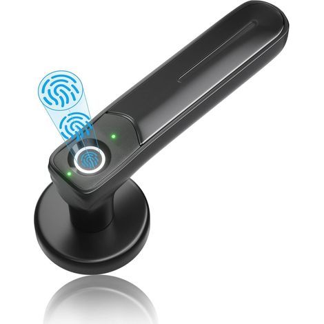 Fingerabdruck-Türschloss, schlüsselloses Zugangssystem, links und rechts verstellbar, Warnung bei niedrigem Batteriestand, automatischer Verriegelungsmodus (1/5)