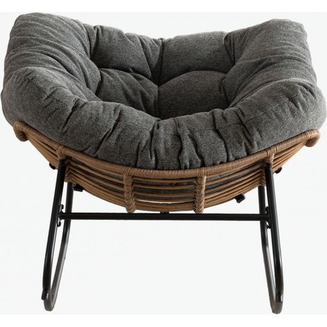 Fauteuil à bascule, fauteuil d’appoint rembourré en chenille, fauteuil à bascule moderne pour chambre d’enfant, salon, chambre, appartement (1/5)