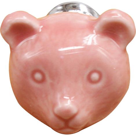 Poignée de tiroir en céramique rose pour meuble et armoire, bouton de porte élégant, quincaillerie de décoration intérieure. (1/2)
