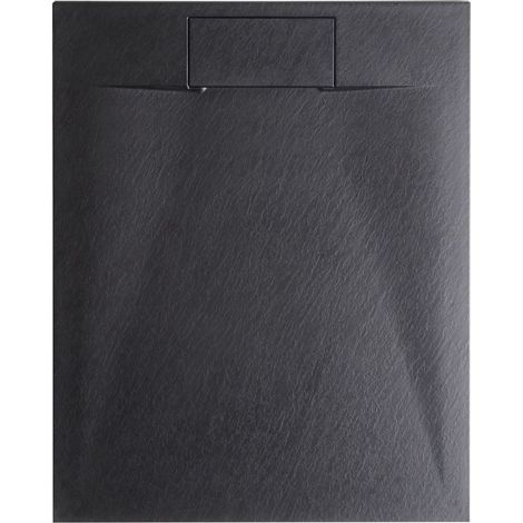 Duschwanne AZZURRO 80 x 120 x 3 cm Schwarz (1/5)