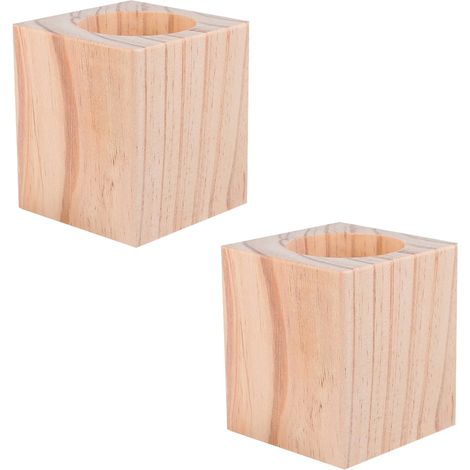 Tischsets aus Massivholz, 2er-Pack, Möbelfüße, verstellbare Bettgestelle aus Holz (1/5)