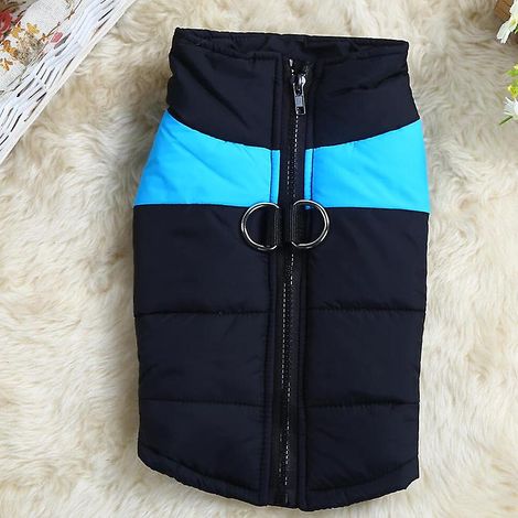 Wasserdichte Winterjacke für Hunde und Katzen, geeignet für kleine, mittlere und große Haustiere – XXL, blau (1/3)