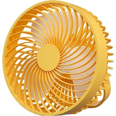 Ventilateur suspendu de 16,5 cm avec veilleuse, alimentation USB, idéal pour le camping en plein air. (1/4)