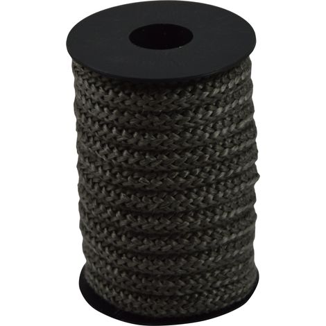 Corderie Italiane 006026303 Treccia in Fibra Vetro, 8 mm-5 mt, Grigio