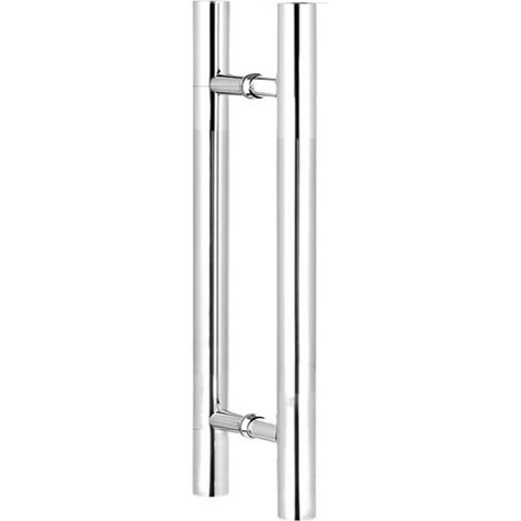 Kit de quincaillerie pour porte de grange Poignées de porte en verre de forme ovale ensemble de poignées de traction de portes de grange en acier inoxydable, raccords de quincaillerie de porte de douc (1/5)