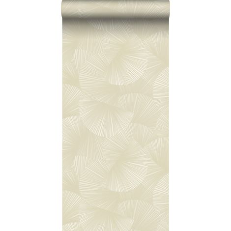 papier peint graphique 3D blanc cassé - Sanders & Sanders (1/5)