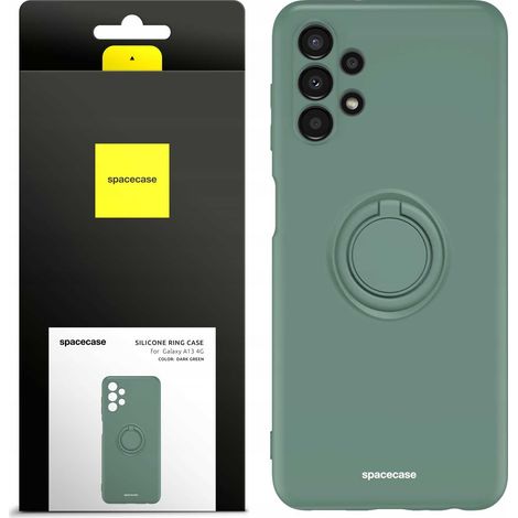 Anello in silicone Spacecase per Galaxy A13 4G, verde scuro (1/5)