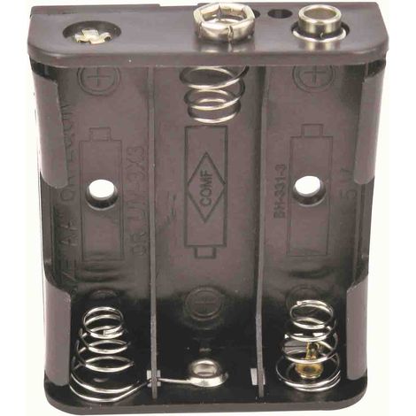 Porte-pile 3 x RS PRO AA, raccordement Montage rapide ( Prix pour 1 )