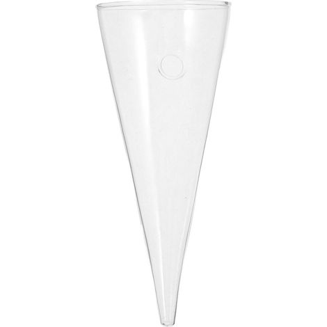 Vase mural en verre transparent minkissy, design élégant et forme simple, jardinière suspendue (1/5)
