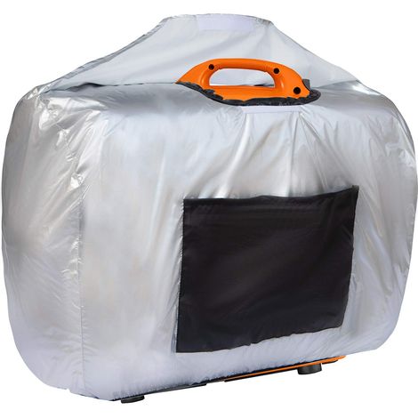 Couvercle de rangement universel étanche pour générateur onduleur - Pour la plupart des générateurs de 1000 à 2500 W (L x l x H) - 24,5 x 13 x 18,5 cm - Argenté (1/5)