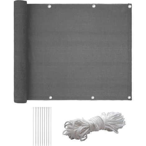 Toldo para Balcón Barandilla Cortavientos/Ocultación 500x85cm  Color: Gris