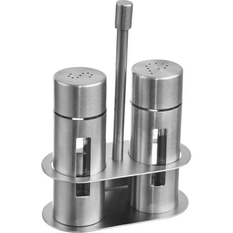 Salière et poivrière verticales avec distributeur, ensemble design pour épices et assaisonnement (1/5)