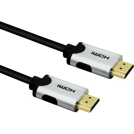 Câble de raccordement Value HDMI Fiche mâle HDMI-A, Fiche mâle HDMI-A 2.00 m noir 11.99.5942 10K UHD, 8K UHD, blindage double Câble HDMI Y196562 (1/2)