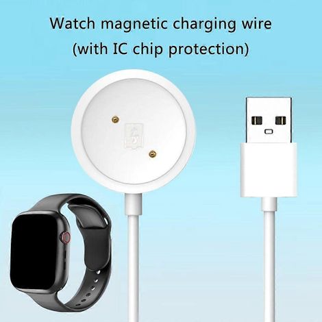 Adaptateur de chargeur magnétique pour montre connectée M60, M58, M59 et M90 (câble de charge inclus). (1/4)