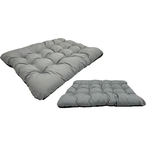 Cuccia per cani PRESTIGE con cuscino, 100x70 cm, impermeabile, grigia.