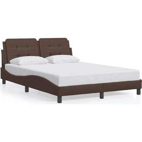 Maison Exclusive - Giroletto senza Materasso Zadar Marrone 120x200 cm in Similpelle (1/5)