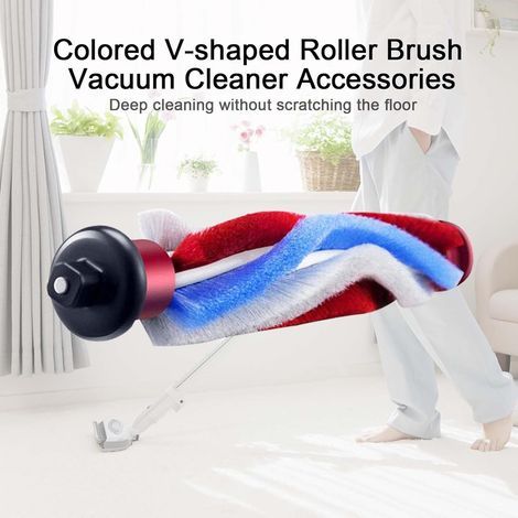 Tête de Brosse d'aspirateur, Brosse à Rouleau Brosse de Sol pièces de Rechange d'accessoires universelles d'aspirateur,Brosse rotative Aspirateur Accessoires Barre de Brosse Remplacement (1/4)