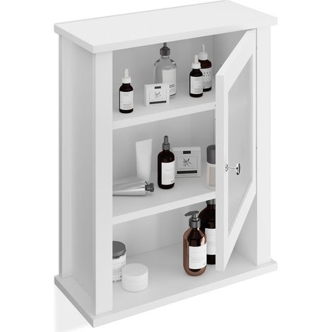 Mueble de baño de pared con estantes ajustables