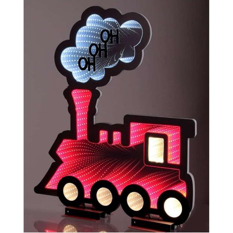 Trenino Luminoso Led Infinity - Figura Decorazione Natalizia 40 cm