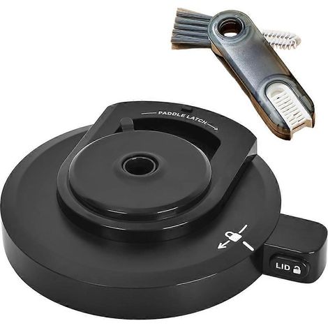 Couvercle extérieur de bol pour sorbetière Ninja NC299AMZ/NC301/NC300/CN305A, couvercle de rechange réutilisable avec brosse de nettoyage (1/5)