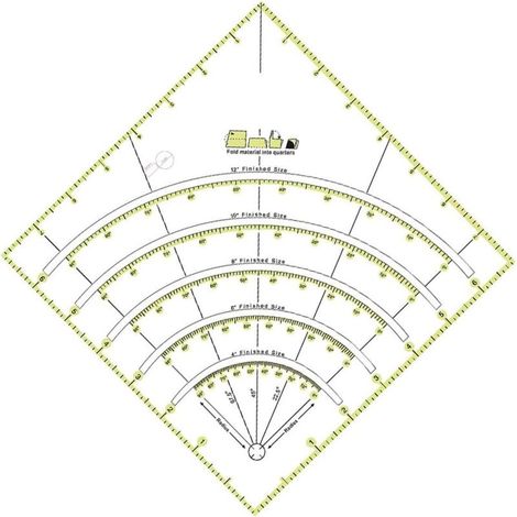 Règle Carrée,Règle de patchwork règle de Couture Patch Règle de Patchwork à la Main Bricolage avec Quadrillage Double Couleur Regle pour Patchwork, Regle Transparente Universelle, Quilting Accesoire-F