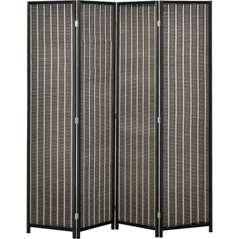 Faltbarer Raumteiler aus Bambus mit 4 Paneelen 180 x 180 cm Braun MODENUIT (1/5)