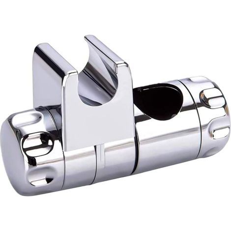 Shower Head Holder, Waterproof Adjustable Height Handheld Shower Holder, for Shower Head, Replaceable Handheld Shower Holder, 25mm Diameter Shower Head, Chrome ABS (1/5)