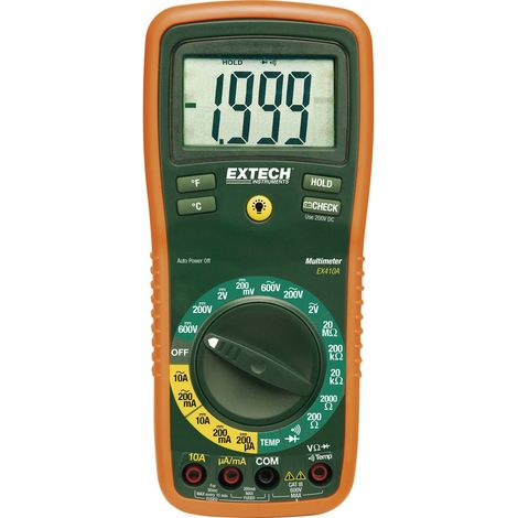 Extech EX410A Hand-Multimeter  digital  CAT III 600 V Anzeige (Counts): 2000