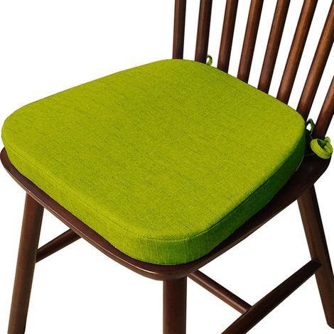 Galettes de Chaise en Forme de Trapèze Assise Confortable avec Attache, Coussin de Siège en Mousse Haute Densité, Entretien Facile, Différentes Tailles, Intérieure Extérieure,F,43x40x35x3cm (1/5)