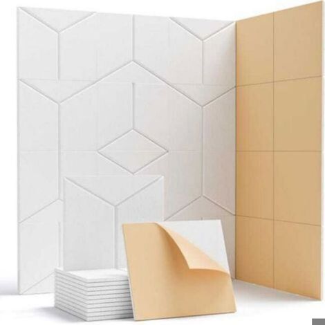 Panneau Acoustique - Fibre De Polyester 300x260x9 mm - Auto-Adhésif Pour Studio Et Bureau - Lot De 12 (1/5)