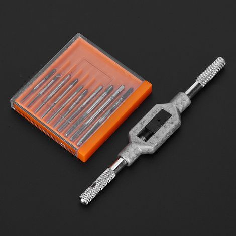 Jeu de 11 mini tarauds, outil de filetage, accessoire de vissage, acier rapide, M1 M3.5 (jeu de 11 mini tarauds) (1/5)