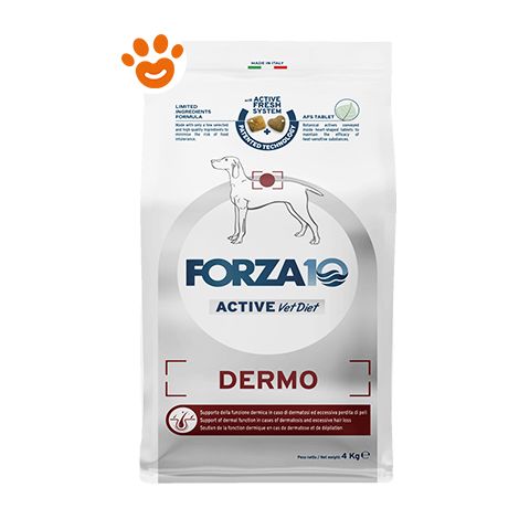 Forza10 Dog Active VetDiet Dermo  - Forza10 Dog Active VetDiet Dermo - Sacco Da 4 Kg