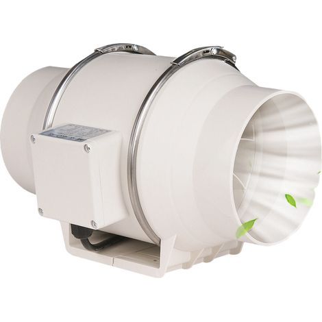 Ventilateur de conduit,silencieux et efficace,moteur à noyau de cuivre, convient aux conduits ventilation,salles de bains,cuisines,tentes de culture (1/5)
