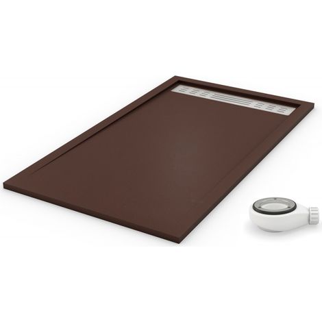 Extra flache Duschwanne PREMIUM Schokolade RAL 8017 70x120 (1/5)