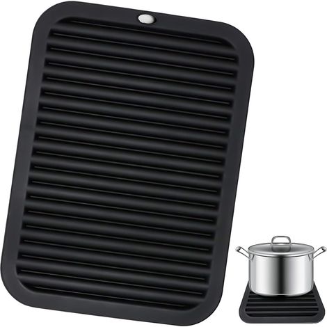 Hairdressing Mat Dish Drying Mat Silicone Drip Mat Silicone Heat Resistant Trivet Multifunction Drip Mat 30  23cm Dish Drying Mat (1/5)