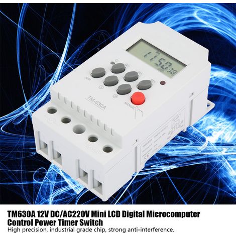 TM630A AC220V Mini-LCD-Digital-Mikrocomputer-Steuerungs-Timer-Schalter (AC220V) (1/5)