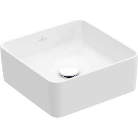 Villeroy & Boch Collaro - Aufsatzwaschbecken, 38x38 cm, Alpinweiß 4A213801 (1/3)