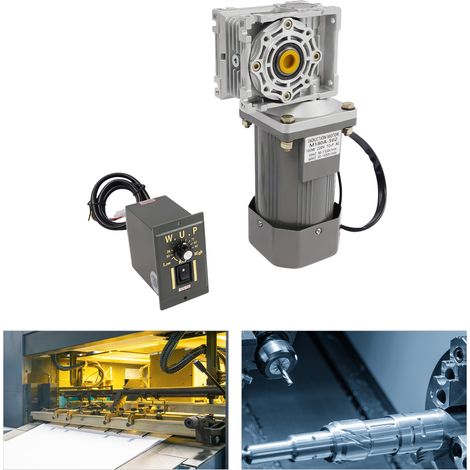 Leistungsstarke 220-V-Wechselstrommotoren, 180 W, 90–1650 U/min Schneckengetriebemotor mit Wechselstrom-Drehzahlregler-Sets Durchmesser der Abtriebswelle: 18 mm (1/5)