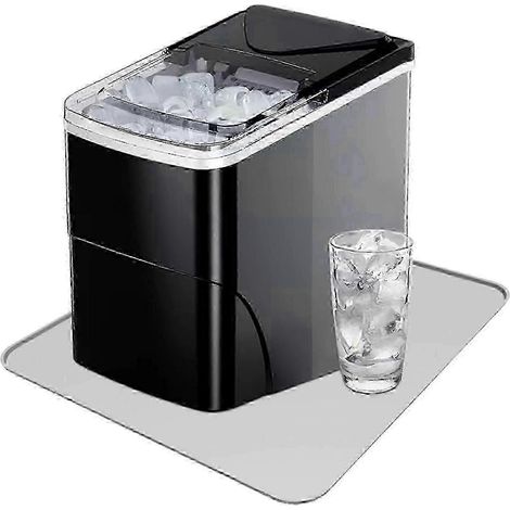 Tapis de comptoir absorbant l'eau pour machine à glaçons, tapis réutilisable pour plateau, tapis d'égouttage facile à nettoyer pour la cuisine (1/4)