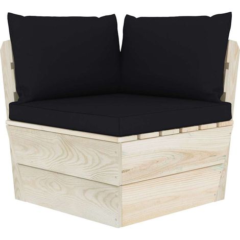 Maison Exclusive - Garten-Paletten-Ecksofa mit Kissen Imprägniert (1/5)