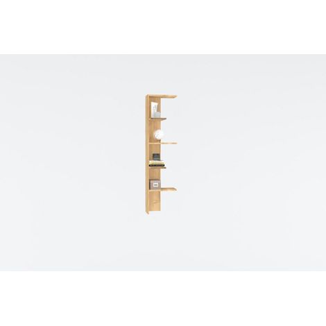 Étagère bibliothèque d'angle Asdi 40x40cm Chêne clair (1/4)
