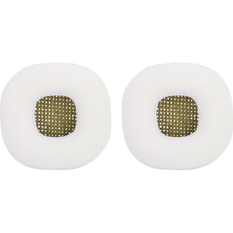 Mousse coussin d'oreille en cuir PU, pièce de remplacement pour casque audio, accessoire blanc (1/5)