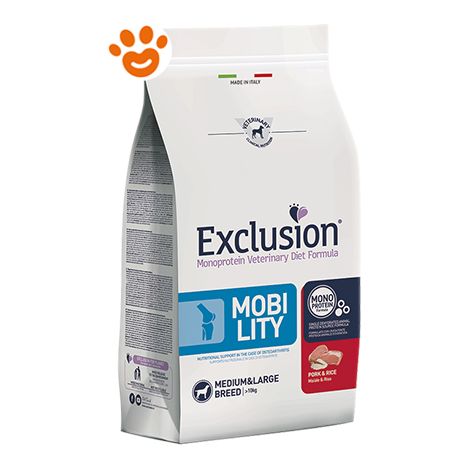 Exclusion Cane Medium Maxi Mobility 2 kg Maiale e Riso