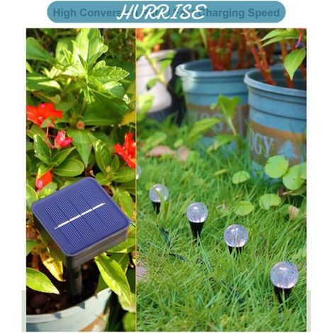Sonew Lampe de pelouse Ensemble de guirlandes de lampes à bulles solaires pour pelouse, décoration jardin lampe chaud 30 LED (1/5)