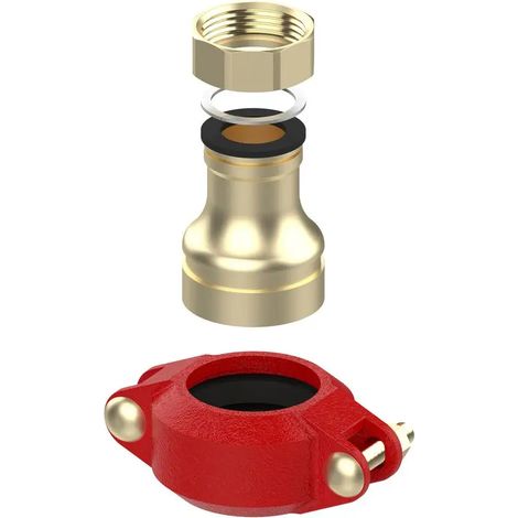 Flamco Juego de transición BigFixLock para grupos V DN 50 (60,3) x 1 1/2 pulgada IG, 1 par, M66305.50