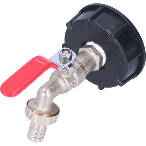 Robinet adaptateur pour IBC G1/2 laiton filetage mâle, raccord de vanne de rechange, connecteur de sortie robuste, compatible cuve et réservoir. (1/5)