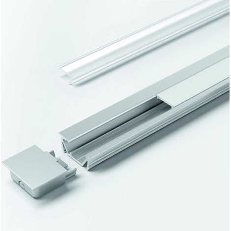 Halemeier ChannelLine G2 Alu/Opal L=3000mm 10er Set Alu-und Abdeckprofil